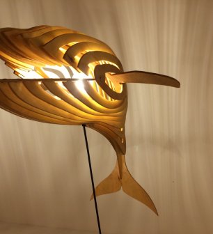 Đèn 3D cá voi
